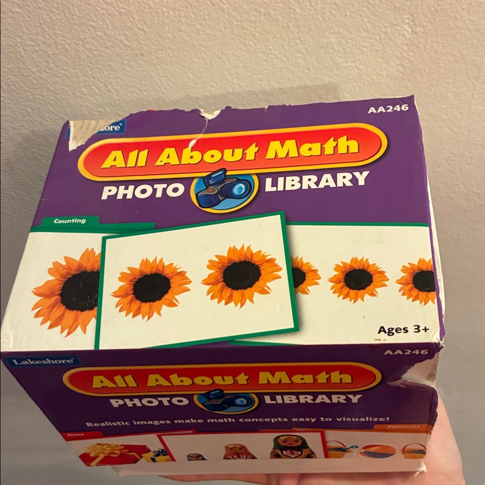 VINTAGE RARE Lakeshore All About Math Photo Library LEARNING FLASH CARDS - Picture 5 of 15